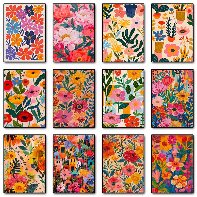 Resin Art Of Flowers - Abstract Floral Botanical Posters and Prints