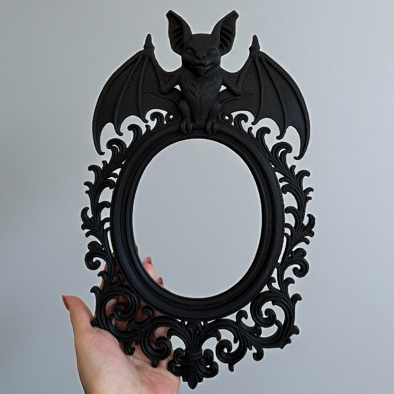 Resin Art Frame - Decorations HaLLoween Crow Bat Vintage Picture