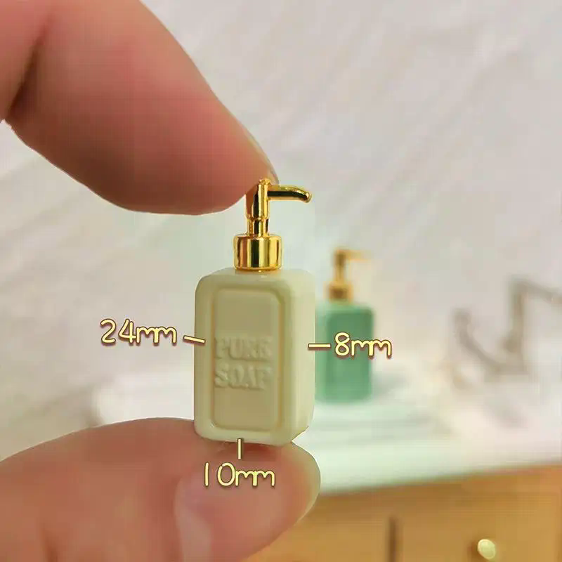 4Pcs Miniature Soap Dispenser  - đánh giá và giá Resin Art Bottle