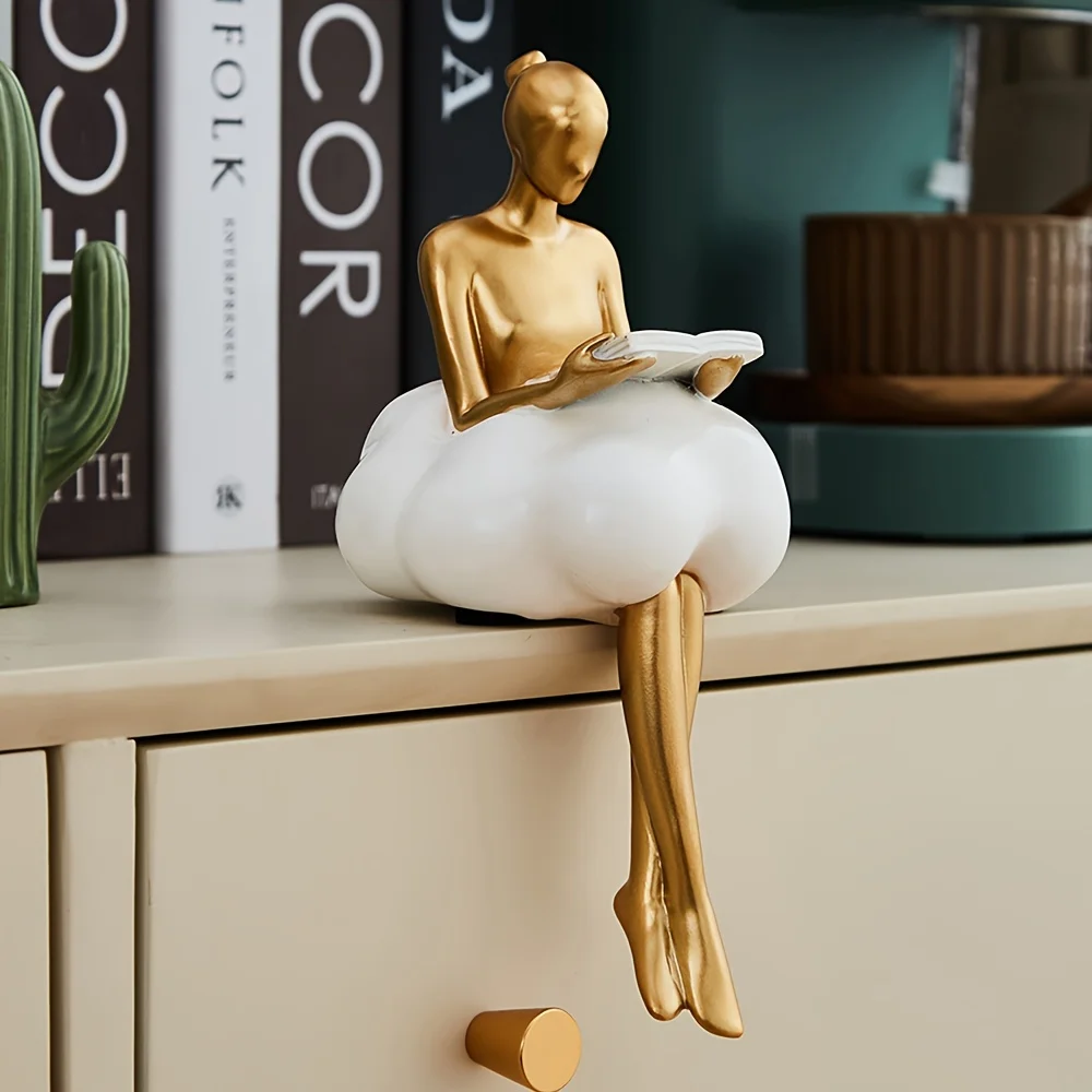 Cloud Girl Sculpture Abstract  - đánh giá và giá Resin Art Aesthetic