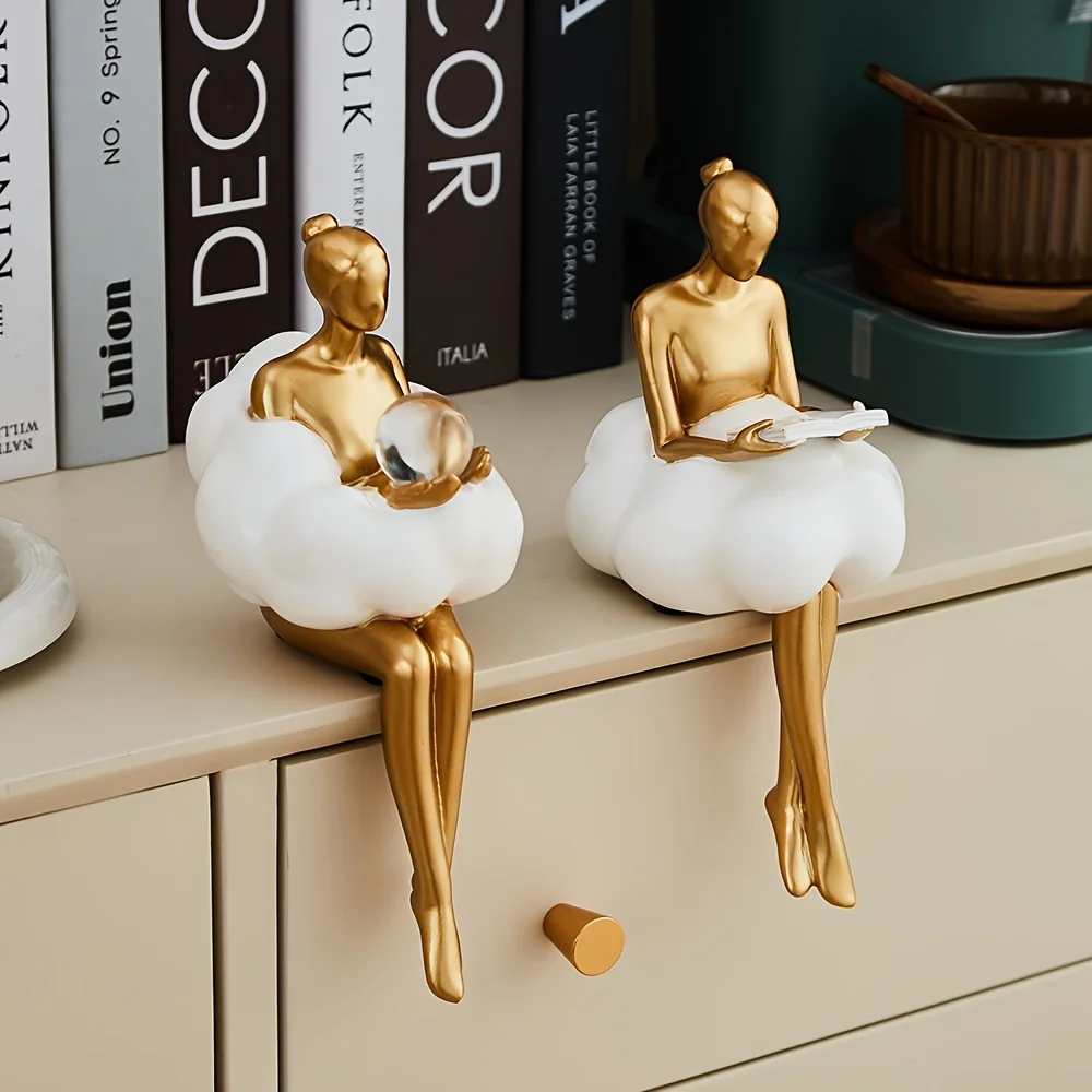 Cloud Girl Sculpture Abstract  - đánh giá và giá Resin Art Aesthetic
