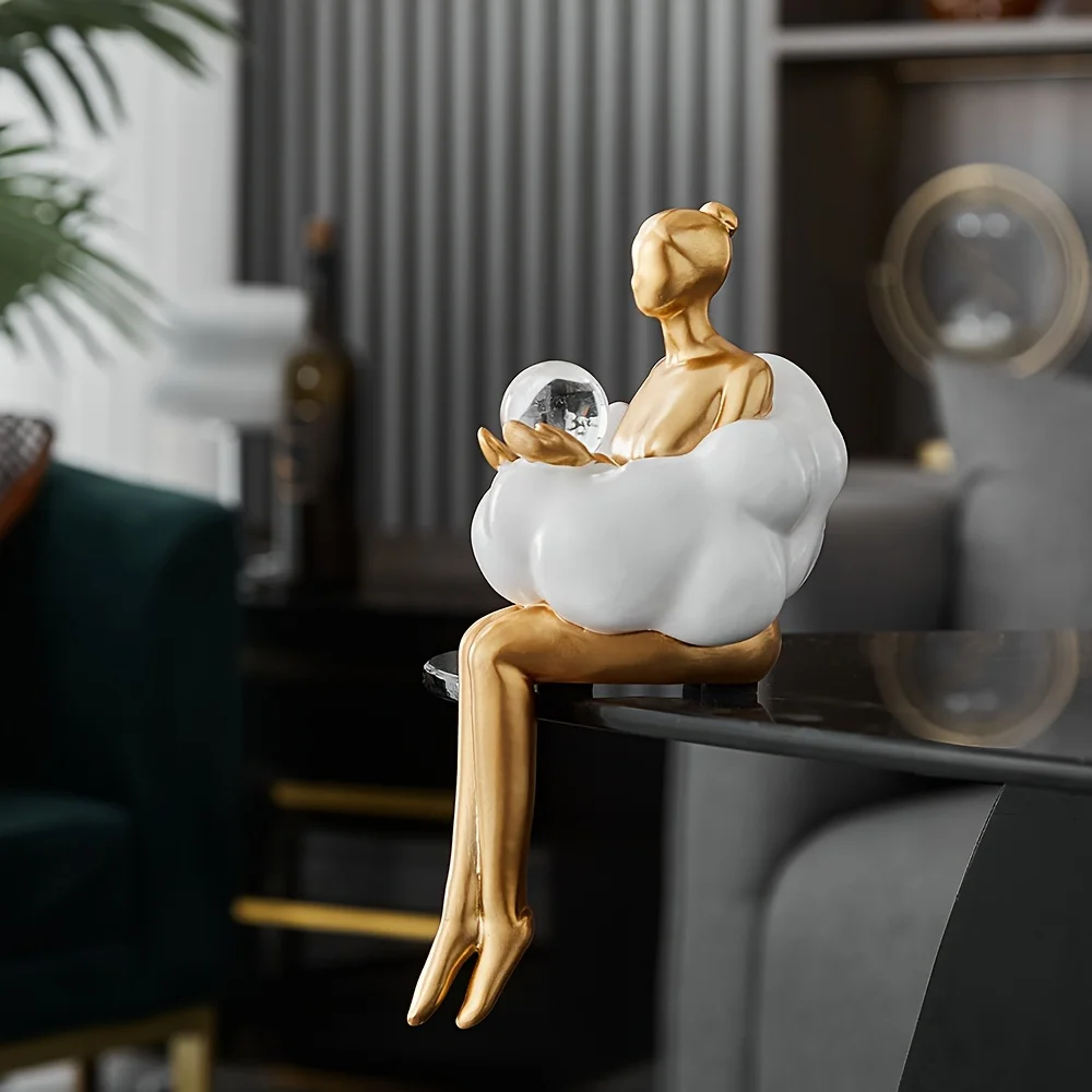 Cloud Girl Sculpture Abstract  - đánh giá và giá Resin Art Aesthetic