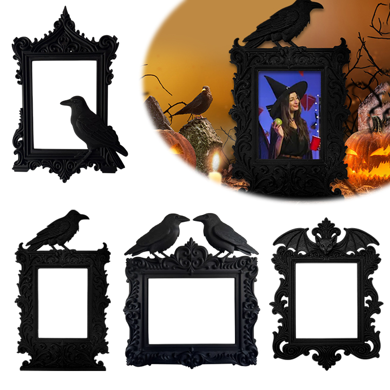 Decorations HaLLoween Crow Bat - đánh giá và giá Resin Art Frame
