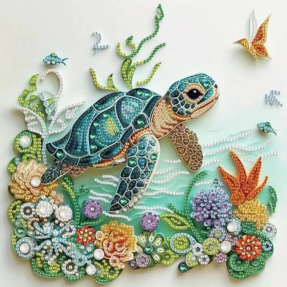 Sea Turtle Animal Diamond Pain - đánh giá và giá Resin Art Of Flowers