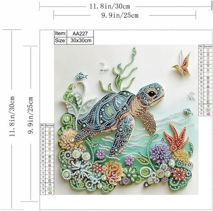 Sea Turtle Animal Diamond Pain - đánh giá và giá Resin Art Of Flowers