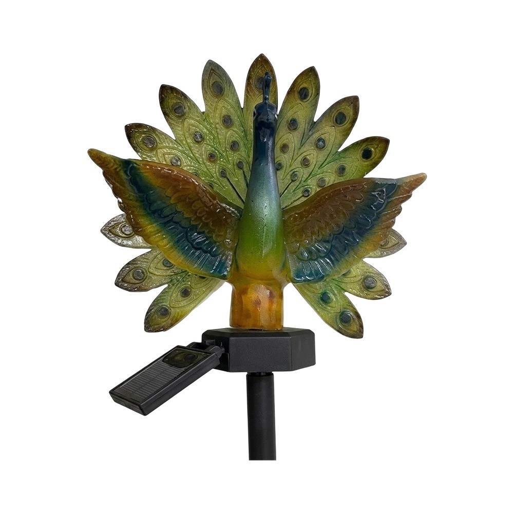 Resin Solar Peacock Garden Art - đánh giá và giá Resin Art Aesthetic