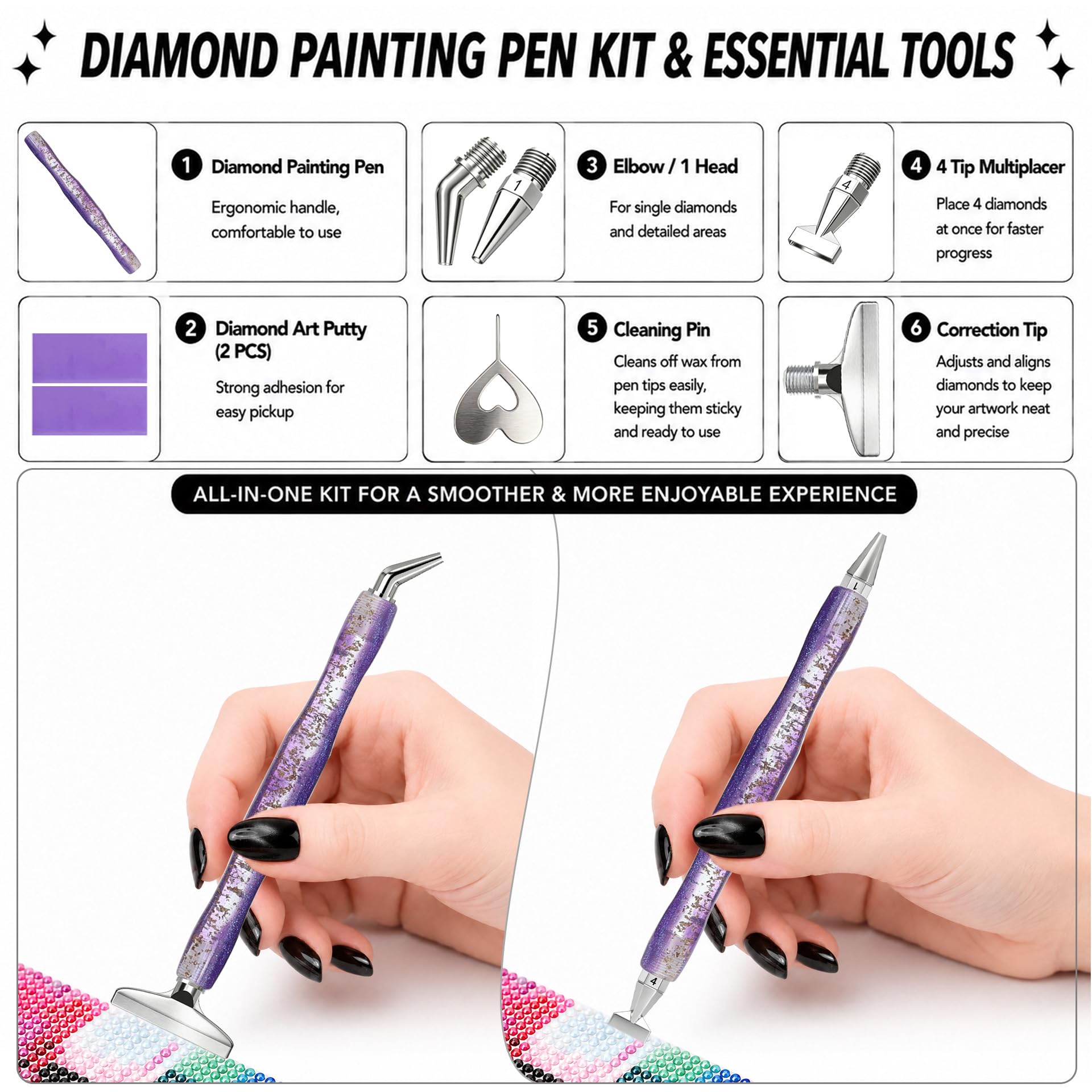 Diamond painting art pen, with - đánh giá và giá Resin Art And Craft