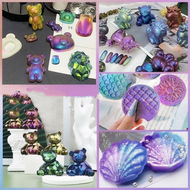 3g Mirror Chameleons Resin Pig - đánh giá và giá Glitter Powder Resin