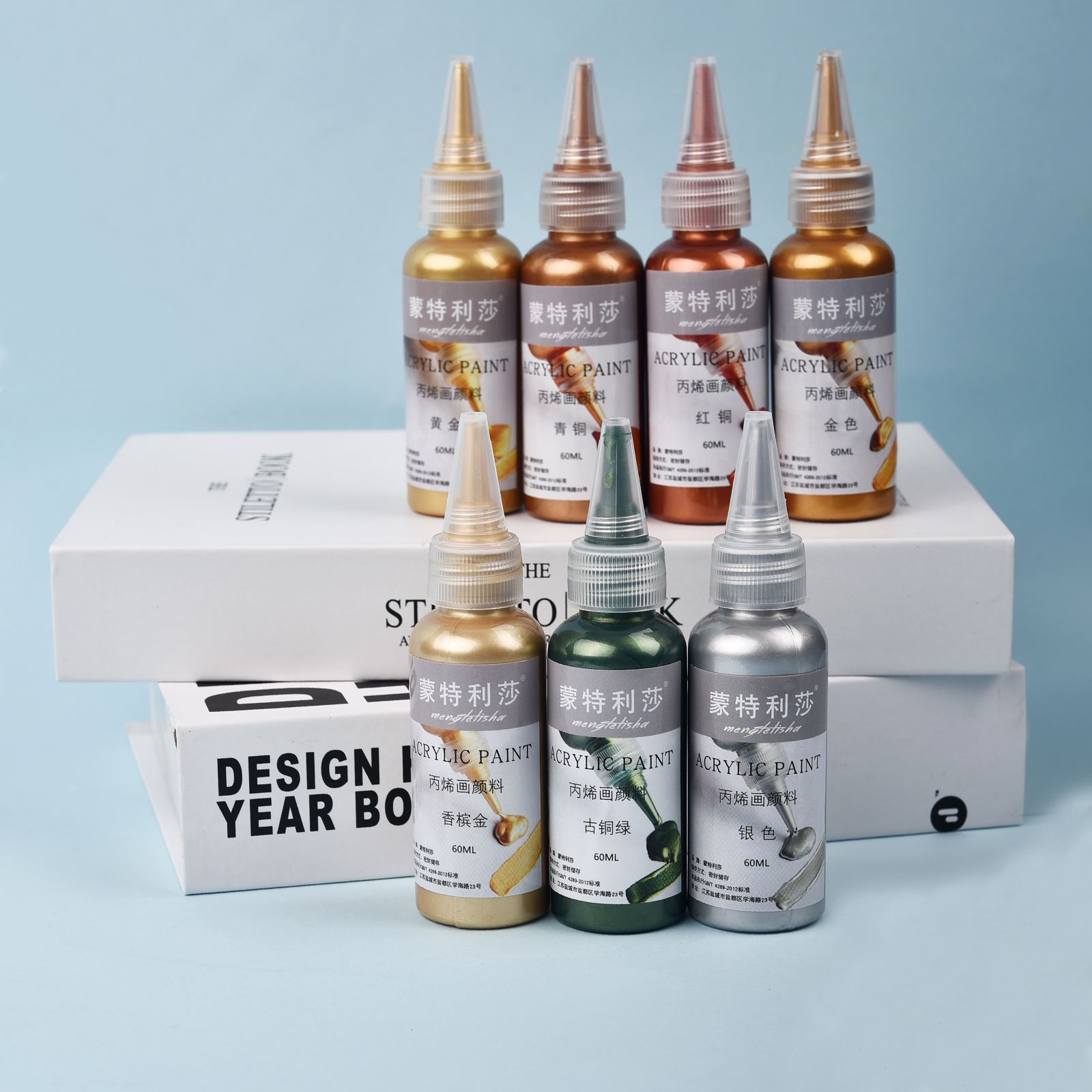 7 Colors 60ml/Bottle Metallic  - đánh giá và giá Resin Art Bottle