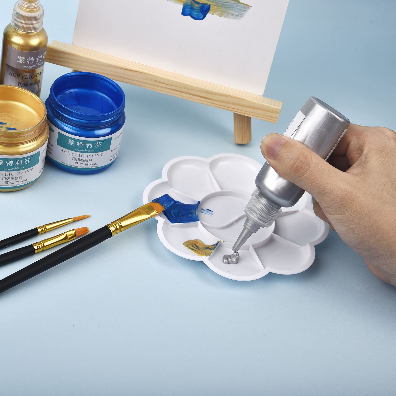 7 Colors 60ml/Bottle Metallic  - đánh giá và giá Resin Art Bottle