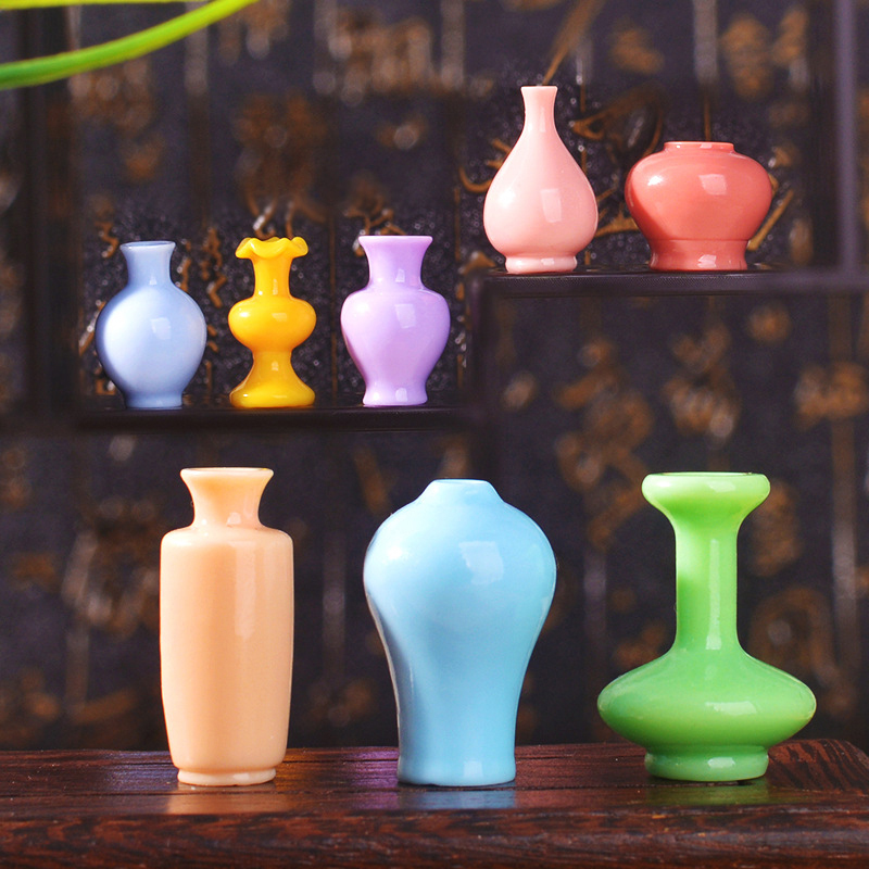 8pcs Mini Colorful Vase Bottle - đánh giá và giá Resin Art Bottle