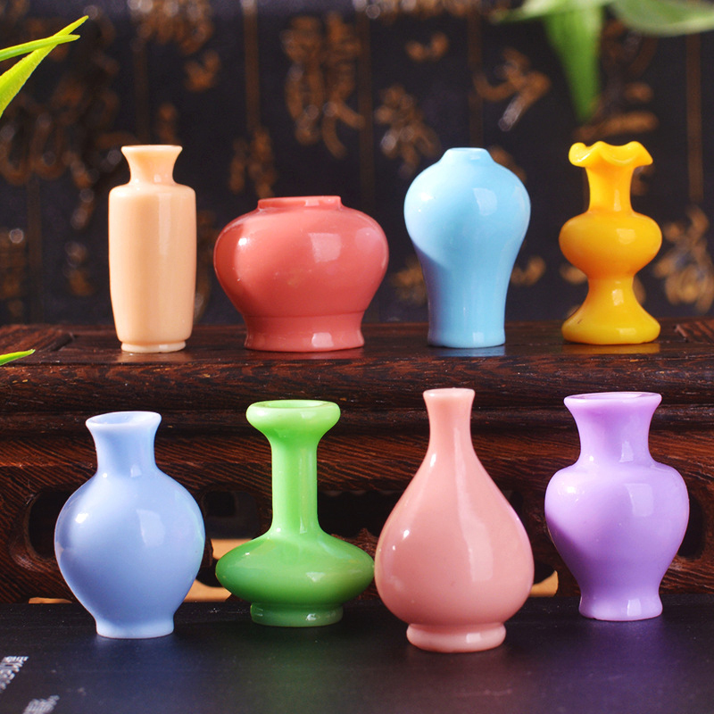 8pcs Mini Colorful Vase Bottle - đánh giá và giá Resin Art Bottle