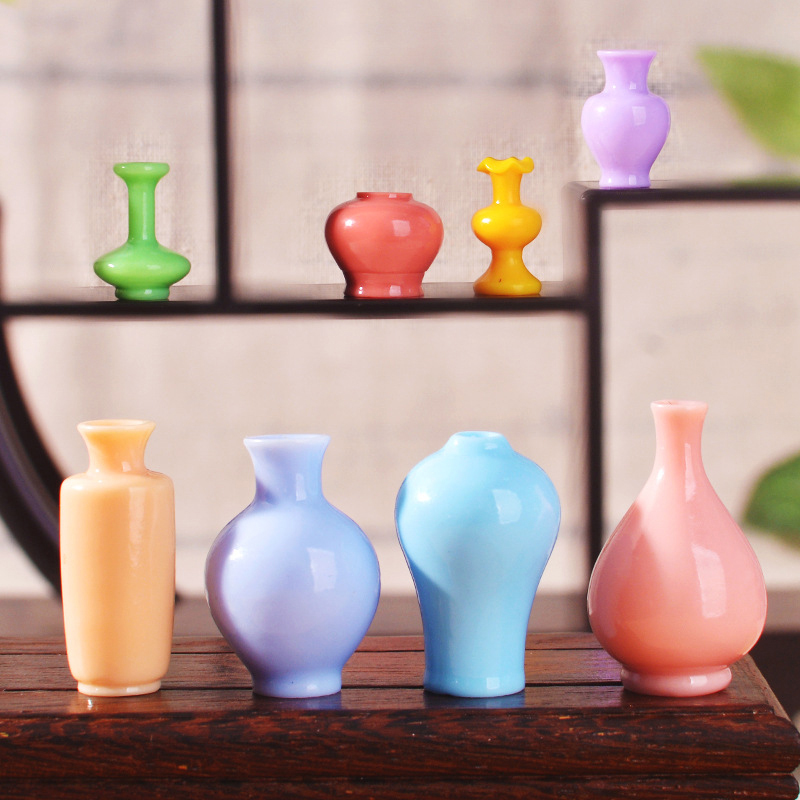 8pcs Mini Colorful Vase Bottle - đánh giá và giá Resin Art Bottle