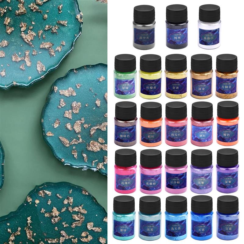 10g/Bottle Pearlescent Powder  - đánh giá và giá Resin Art Bottle