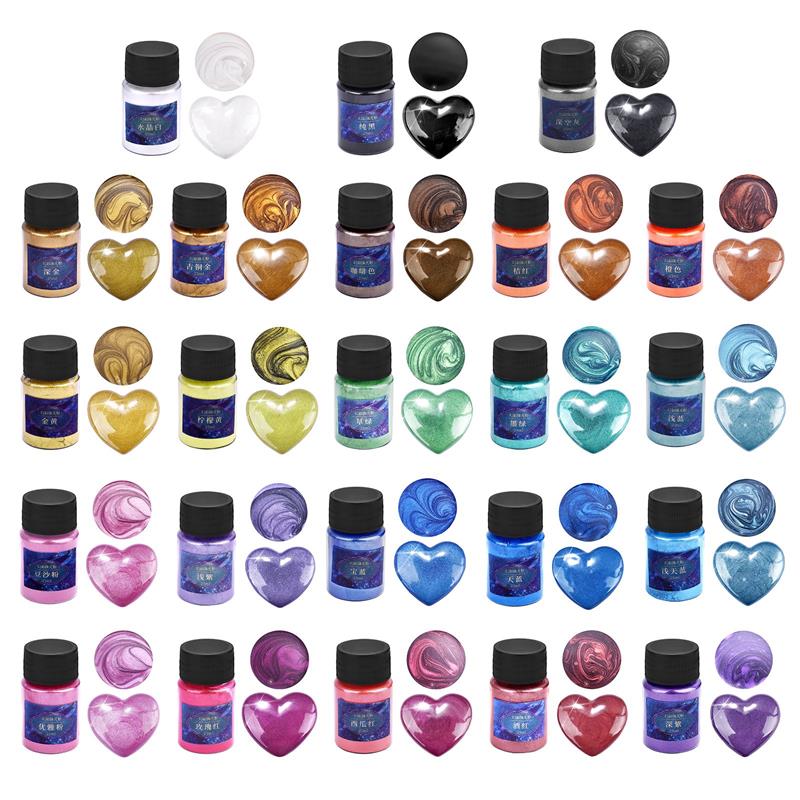 10g/Bottle Pearlescent Powder  - đánh giá và giá Resin Art Bottle