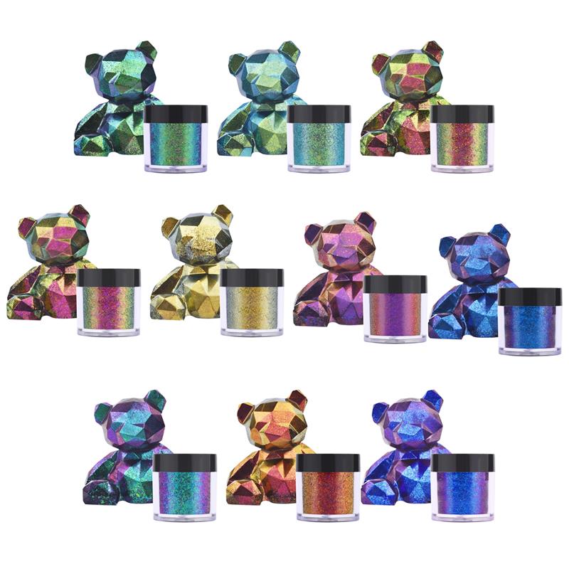 Gương Loài Tắc Kè Hoa Nhựa Sắc - đánh giá và giá Glitter Powder Resin