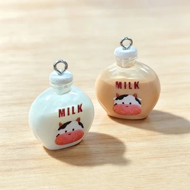 10Pcs Adorable Small Cow Milk  - đánh giá và giá Resin Art Bottle