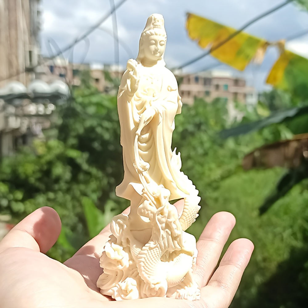Resin Guanyin Buddha Statue Ch - đánh giá và giá Resin Art Aesthetic
