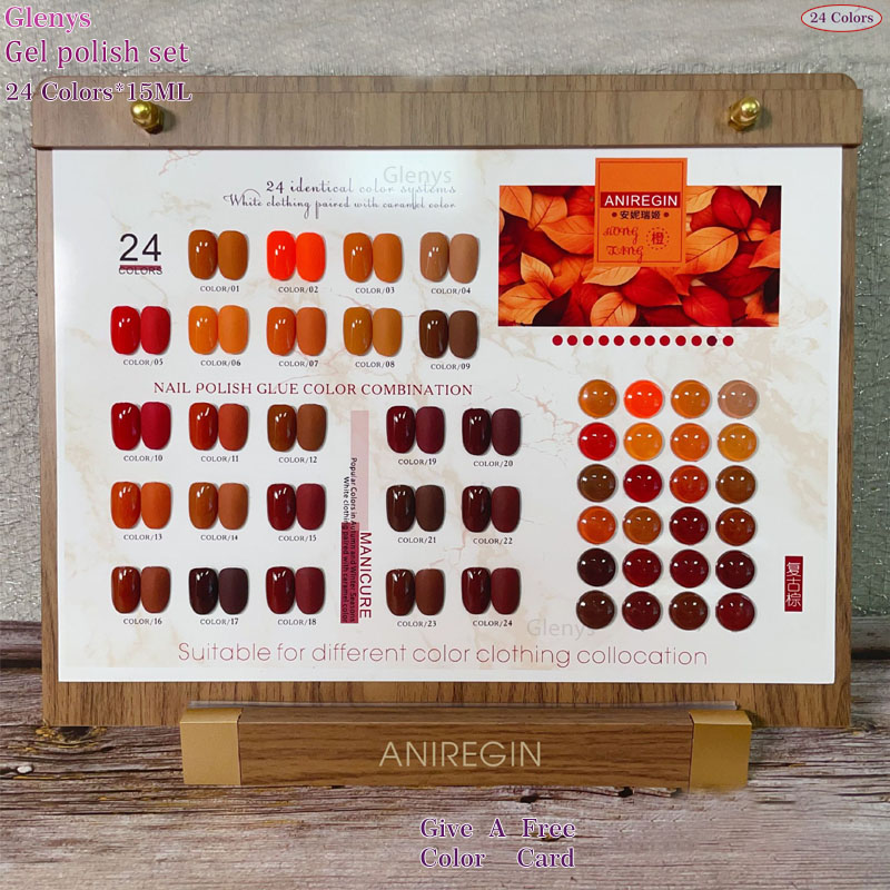 Vintage Brown 24 Color Nail Po - đánh giá và giá Resin Art Online
