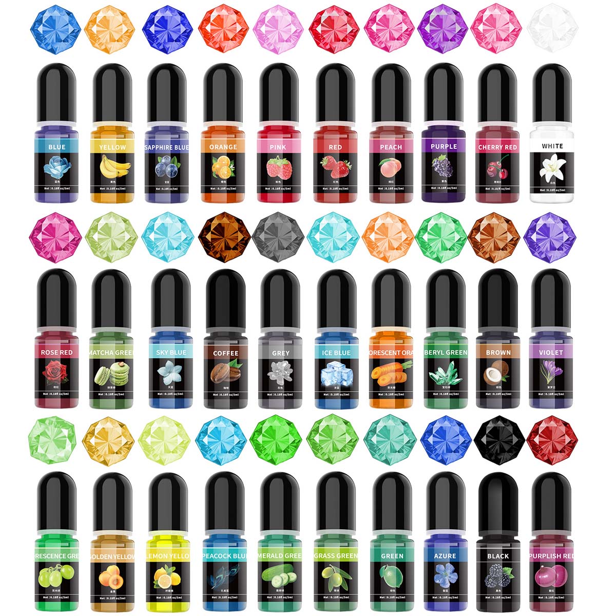 5ml/Bottle Epoxy Resin Pigment - đánh giá và giá Resin Art Bottle