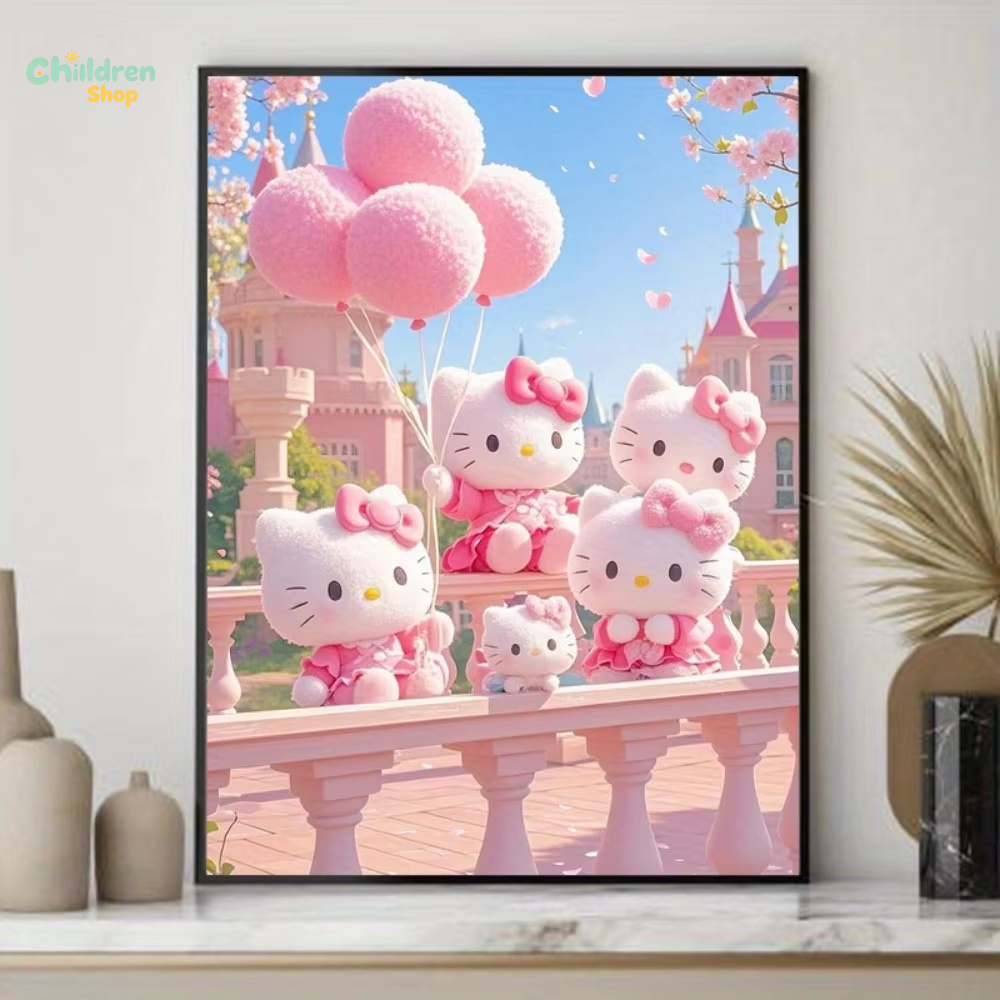 Full Drill Sanrio Hello Kitty  - đánh giá và giá Resin Art Frame